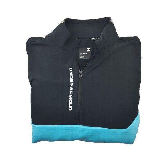 Under Armour Shirt Men Medium Blue Storm Quarter Zip Golf‎ Daytona Tech 1366280 - Picture 1 of 11